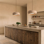 Terra Travertine Drum Pendant Lamp