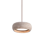 Terra Travertine Drum Pendant Lamp