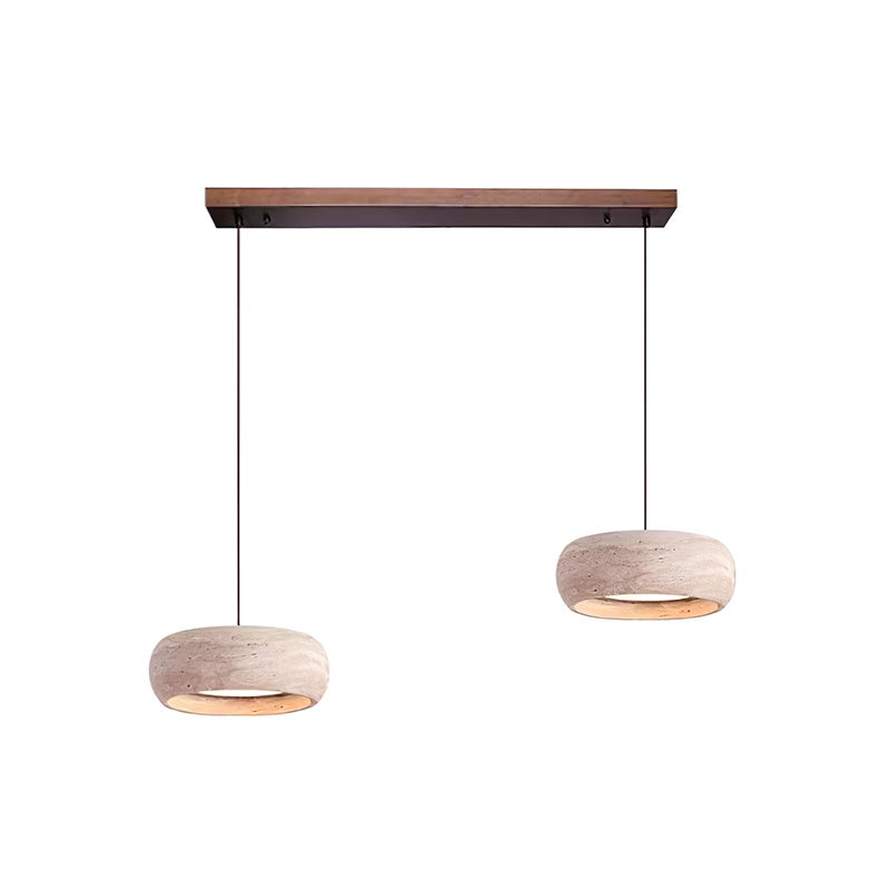 Terra Travertine Drum Pendant Lamp