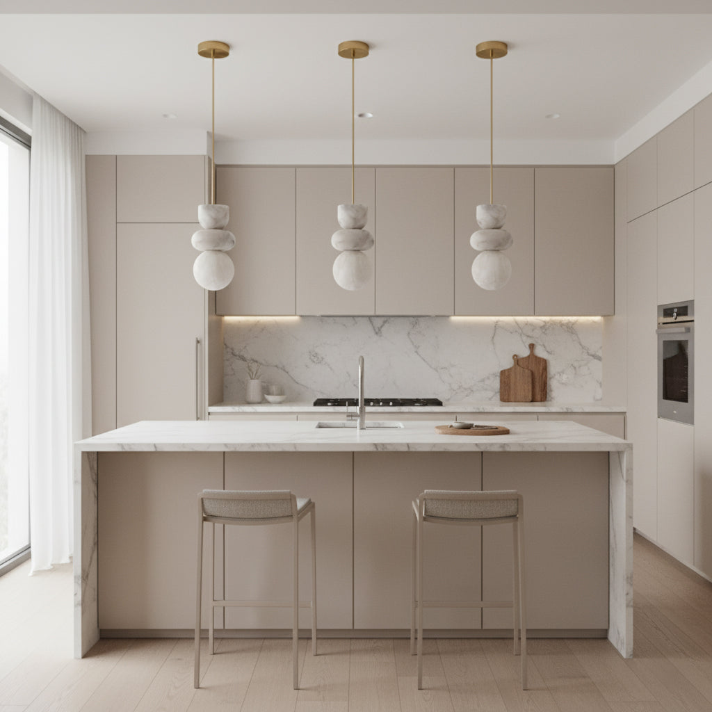 Savana Alabaster Totem Pendant Lamp