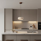 Terra Travertine Drum Pendant Lamp