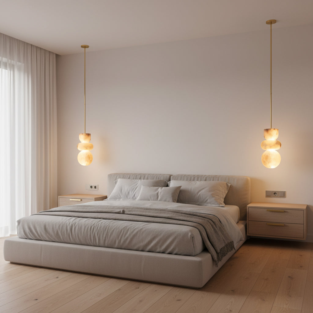 Savana Alabaster Totem Pendant Lamp