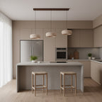 Terra Travertine Drum Pendant Lamp