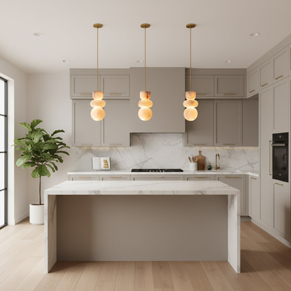Savana Alabaster Totem Pendant Lamp