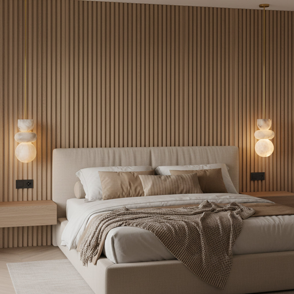 Savana Alabaster Totem Pendant Lamp