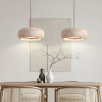 Terra Travertine Drum Pendant Lamp