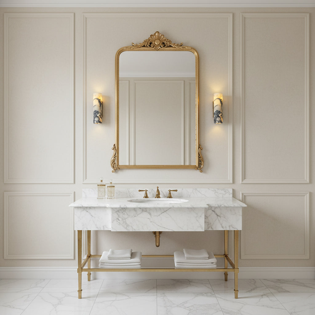 Lira Tubular Marble Wall Lamp