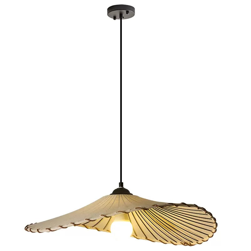 Maru Lotus Leaf Fabric Pendant Ceiling Lamp