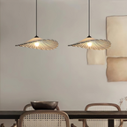 Maru Lotus Leaf Fabric Pendant Ceiling Lamp