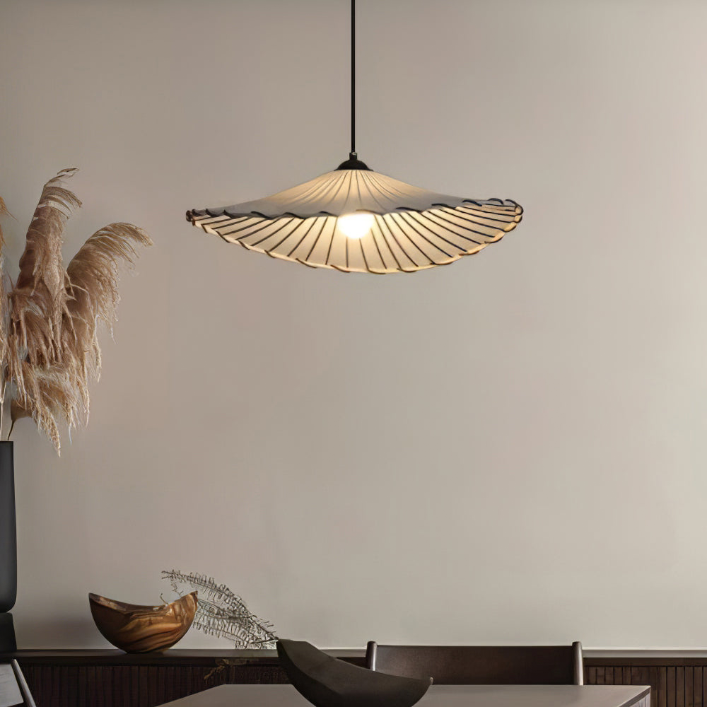 Maru Lotus Leaf Fabric Pendant Ceiling Lamp
