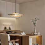 Maru Lotus Leaf Fabric Pendant Ceiling Lamp