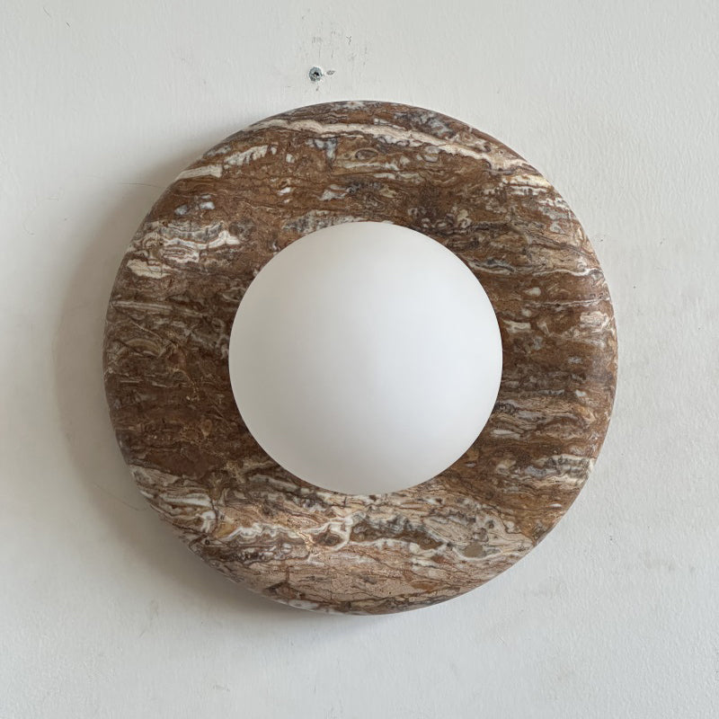 Oro Beige Marble Wall Sconce Light