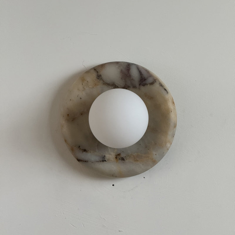Oro Beige Marble Wall Sconce Light