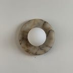 Oro Beige Marble Wall Sconce Light