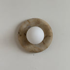 Oro Beige Marble Wall Sconce Light