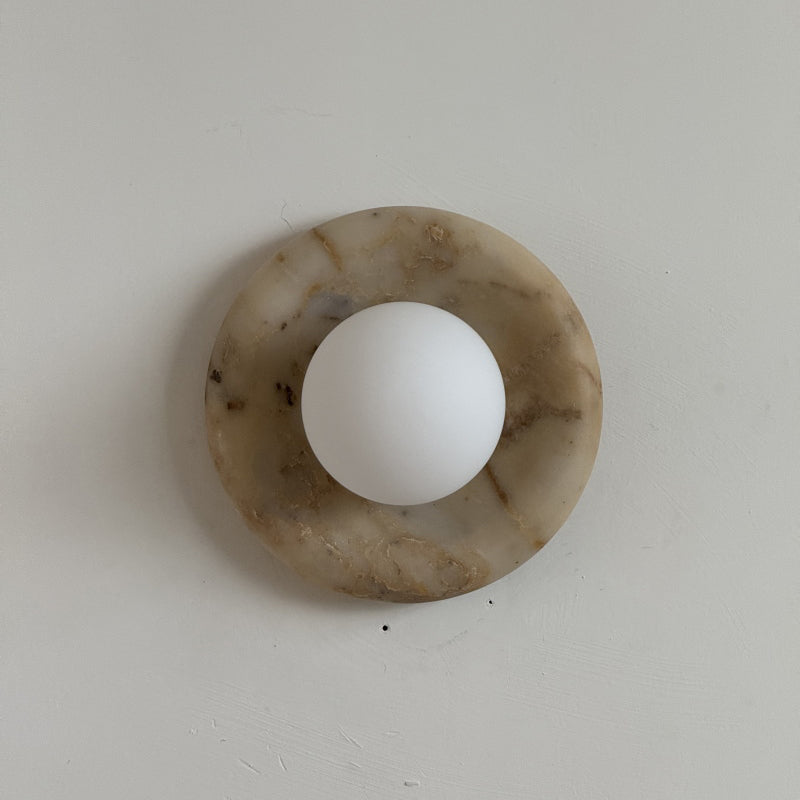 Oro Beige Marble Wall Sconce Light