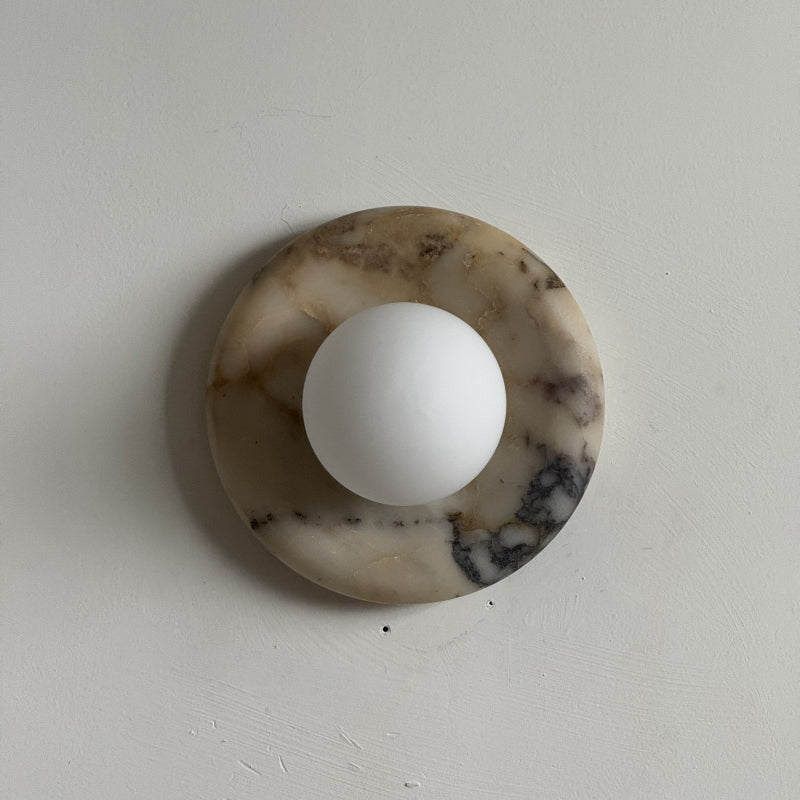 Oro Beige Marble Wall Sconce Light