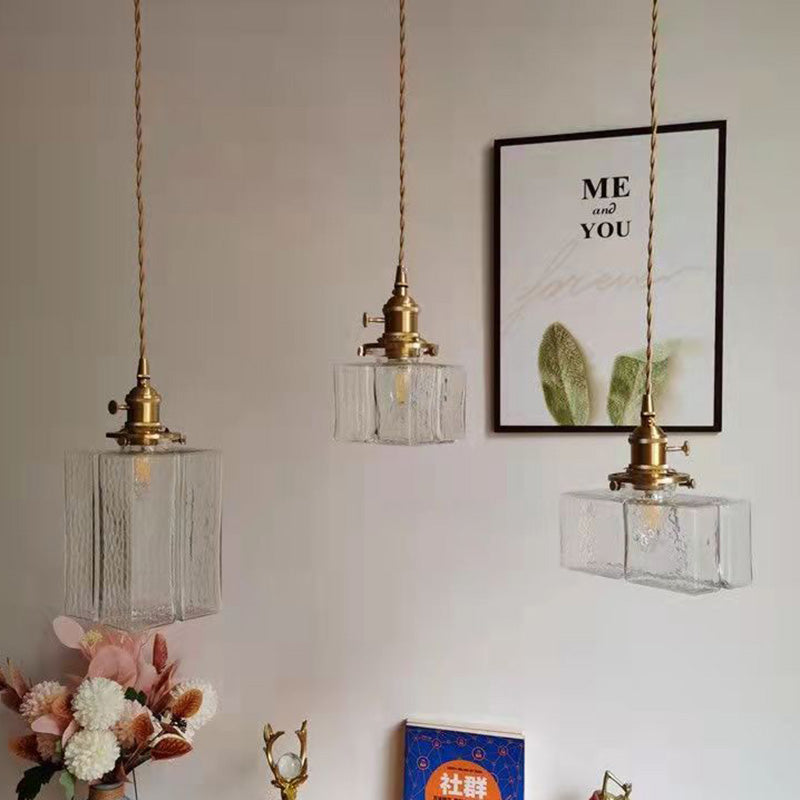 Onda Traditional Ripple Glass Pendant Light