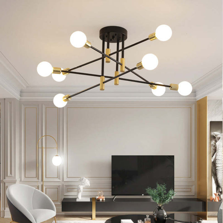 Tira Modern Nordic Black Multi-Light Ceiling Light