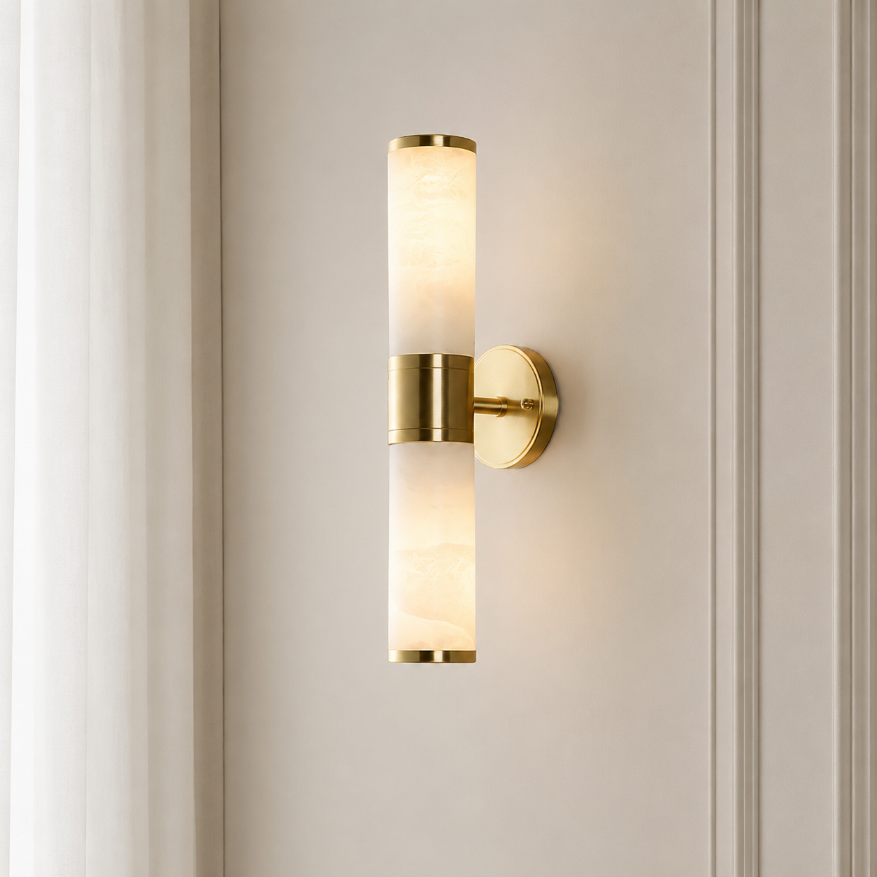Aurum Gold Marble Wall Light