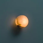 Savana Mini Orb Alabaster Wall Light