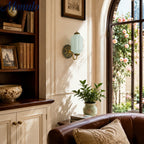 Ella Vintage Milk Glass Wall Sconce