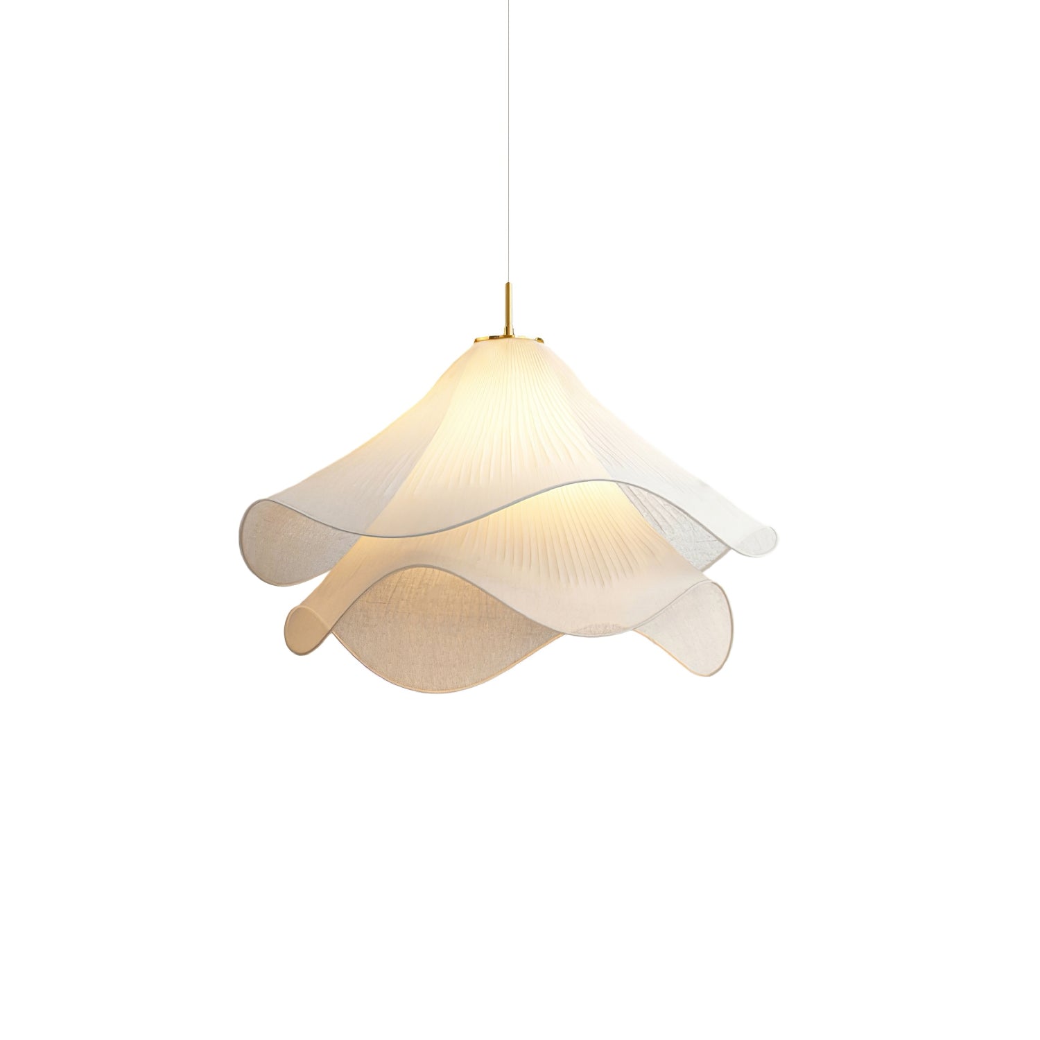 Aria Ethereal Bloom Floral Fabric Pendant Light