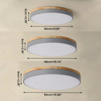 Marlowe Flush LED Ceiling Light with Wood Trim