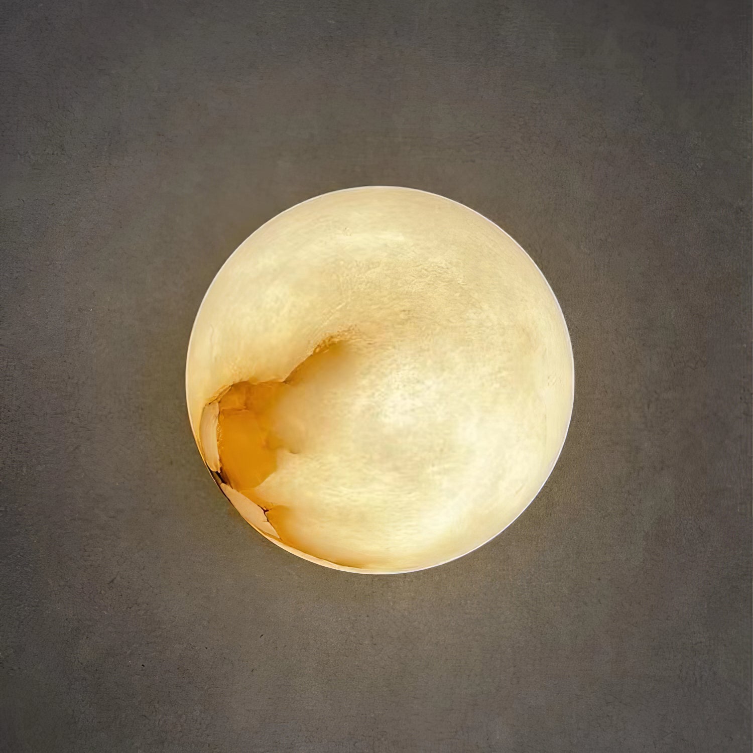 Savana Mini Orb Alabaster Wall Light
