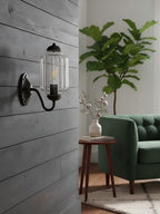 Ella Vintage Milk Glass Wall Sconce