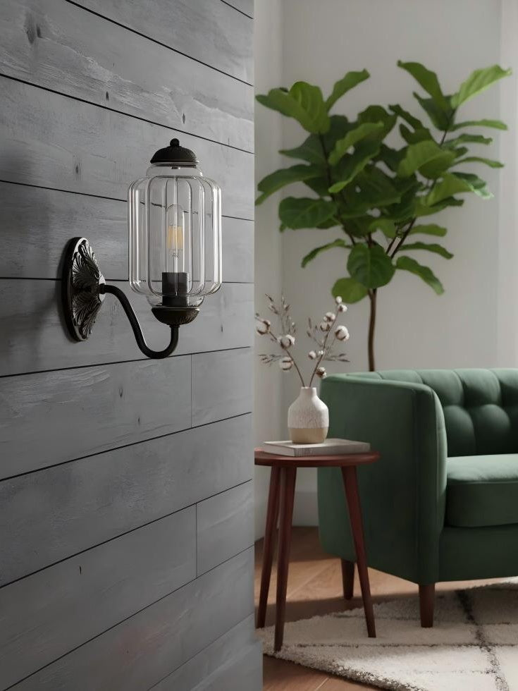 Ella Vintage Milk Glass Wall Sconce