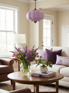 Ella Scallop Milk Glass Flush Mount Light