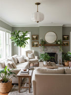 Ella Scallop Milk Glass Flush Mount Light