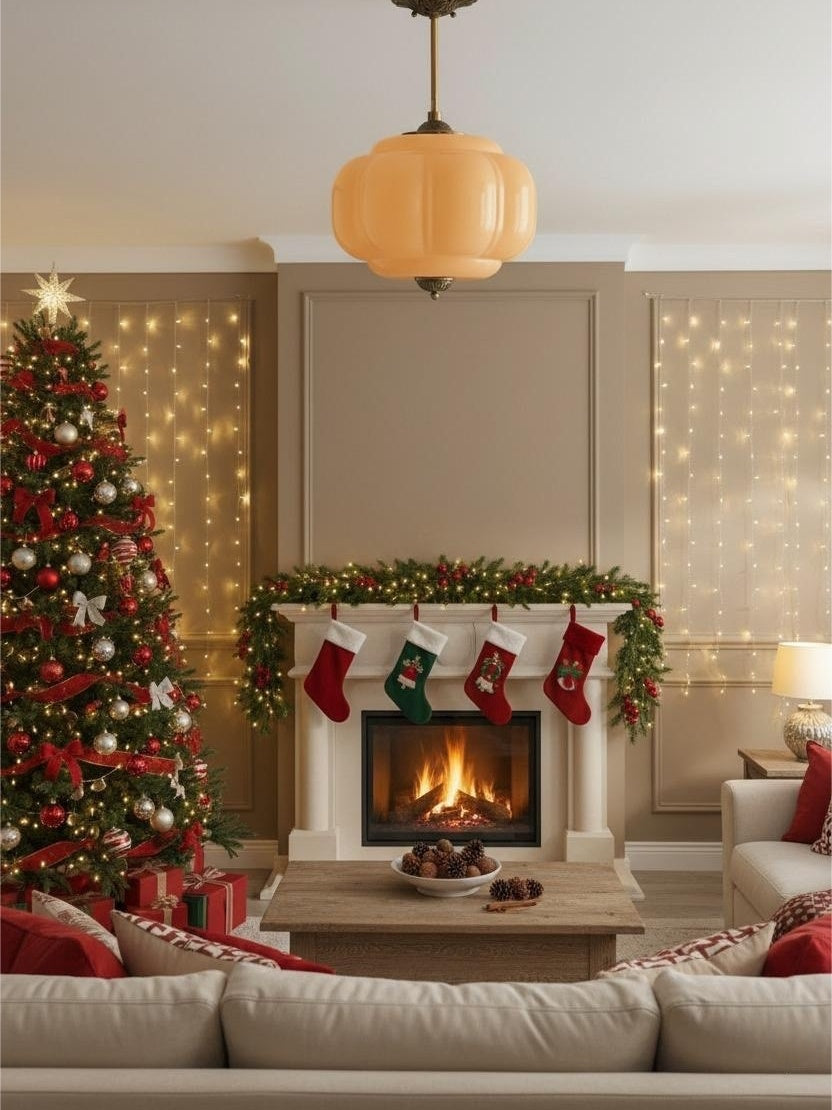 Ella Scallop Milk Glass Flush Mount Light
