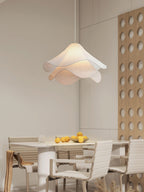 Aria Ethereal Bloom Floral Fabric Pendant Light