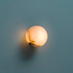 Savana Mini Orb Alabaster Wall Light