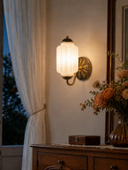 Ella Vintage Milk Glass Wall Sconce