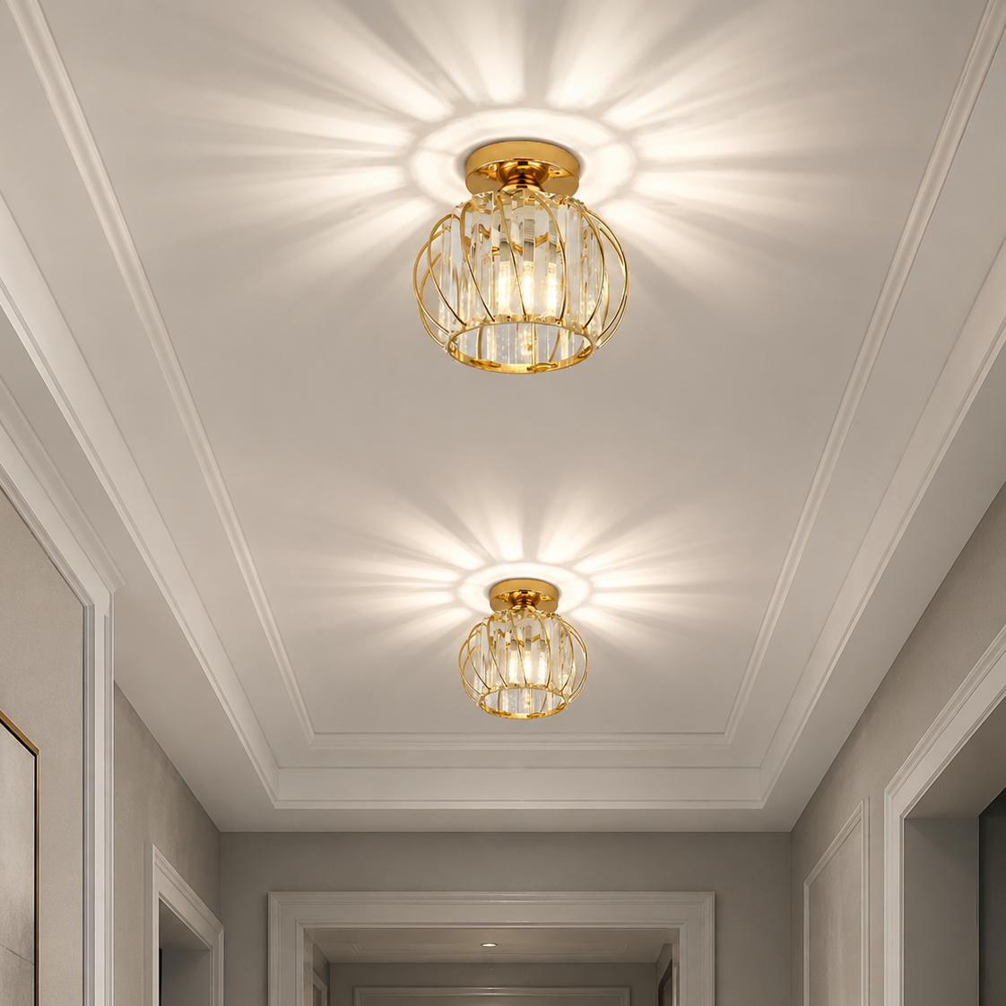 Celeste Crystal LED Ceiling Light
