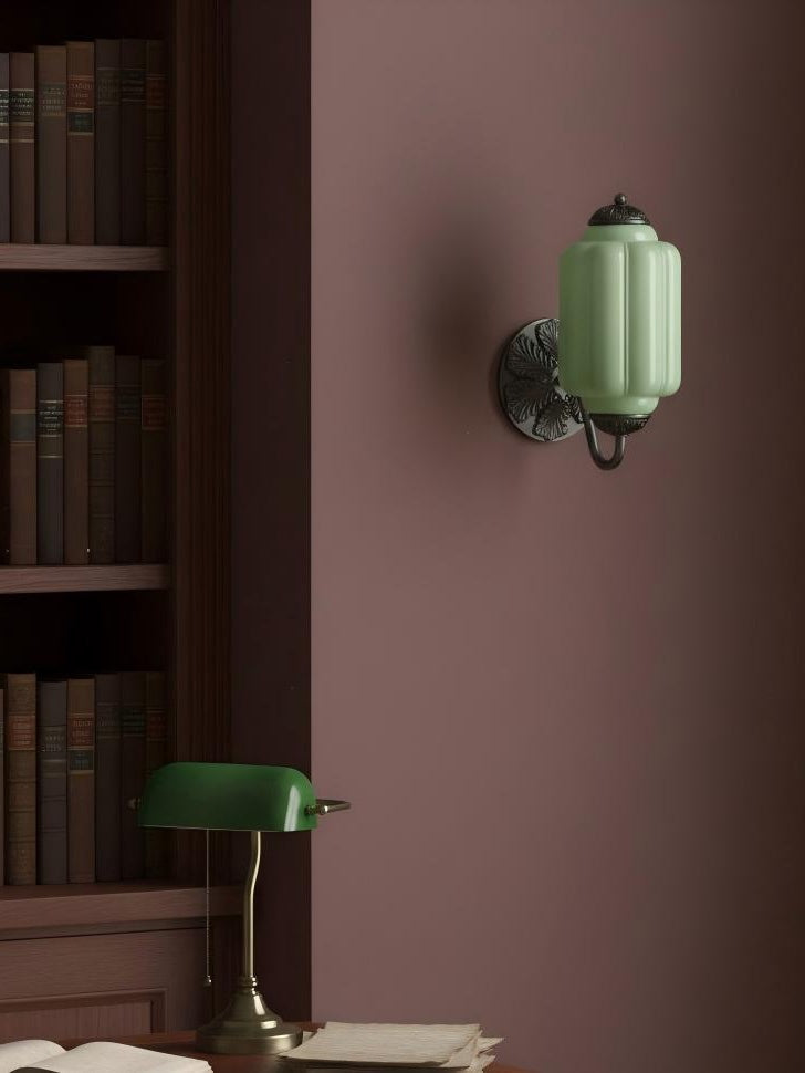 Ella Vintage Milk Glass Wall Sconce