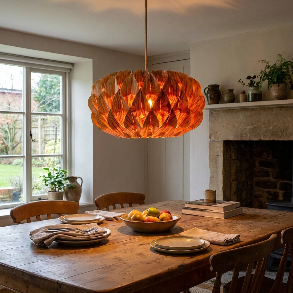 Miru Japandi Veneer Pendant Light lifestyle 1