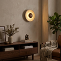 Verra Travertine Wall Light - lifestyle