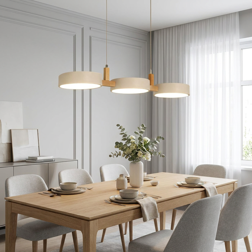 Velo Nordic Pendant Light White - lifestyle