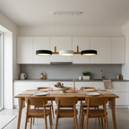 Velo Nordic Pendant Light Black-White-Black - lifestyle