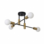 Tira Nordic Ceiling Light Black & Gold - pure white studio