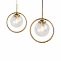 Ana Glass Pendant Light - pure white studio