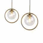 Ana Glass Pendant Light - pure white studio