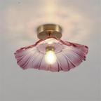 Pala Flower Glass Ceiling Pendant Light - Pink variant studio