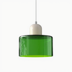 Linnea Bauhaus Glass Pendant Light pure white