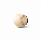 Savana Mini Orb Alabaster Wall Light - pure white background