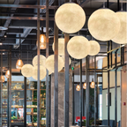 Calder Moon Pendant Light with Resin Shade
